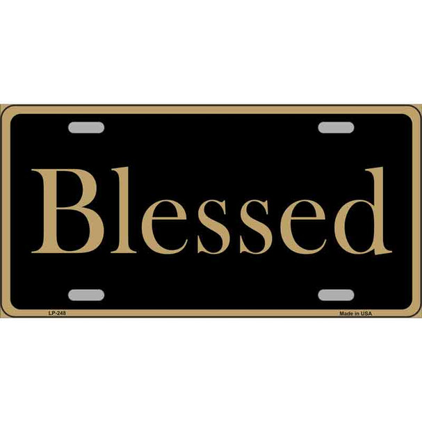 Blessed Metal Novelty License Plate