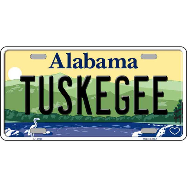 Tuskegee Alabama Metal Novelty License Plate