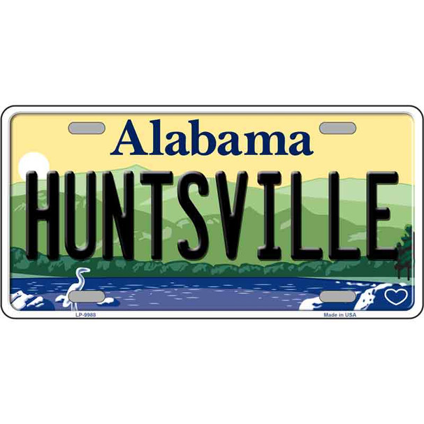 Huntsville Alabama Metal Novelty License Plate