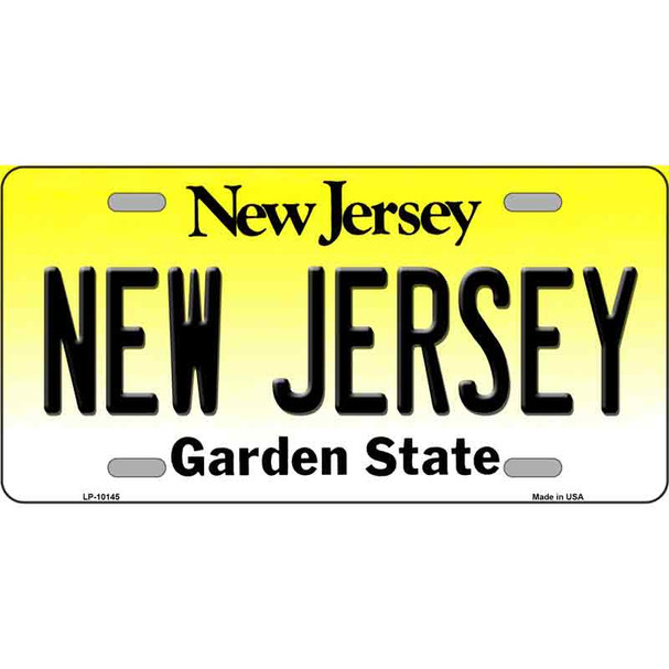 New Jersey Metal Novelty License Plate