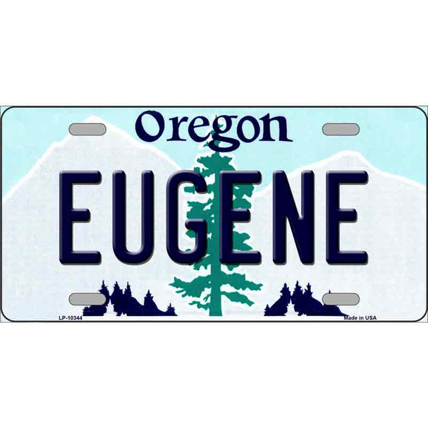 Eugene Oregon Metal Novelty License Plate