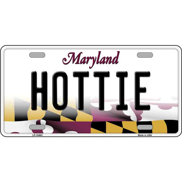 Hottie Maryland Metal Novelty License Plate