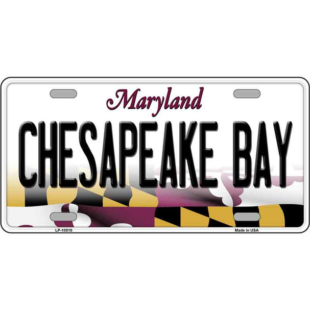 Chesapeake Bay Maryland Metal Novelty License Plate