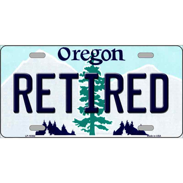Retired Oregon Metal Novelty License Plate