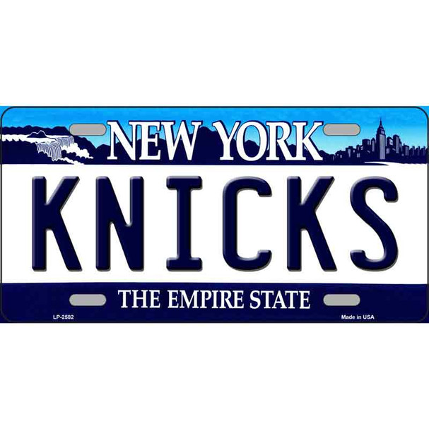 Knicks New York Novelty State Metal License Plate