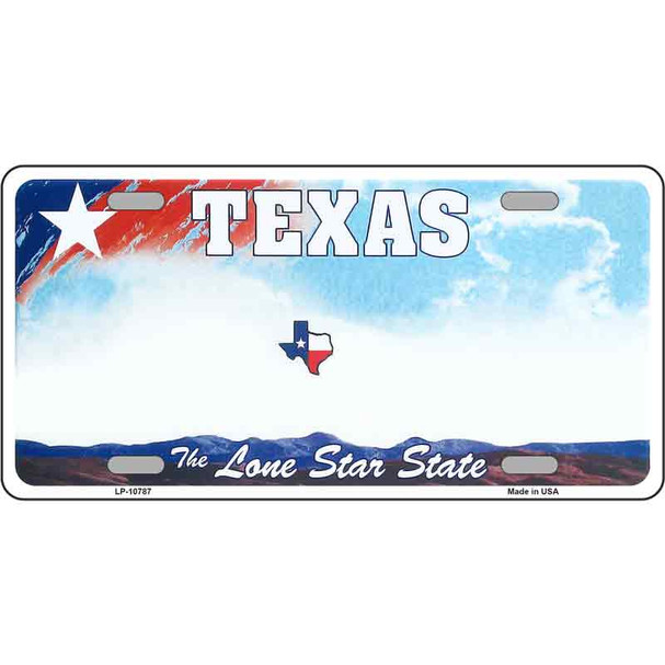 Texas New State Novelty Metal License Plate