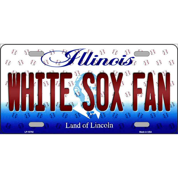 White Sox Fan Illinois Novelty Metal License Plate