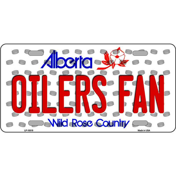 Oilers Fan Alberta Novelty Metal License Plate