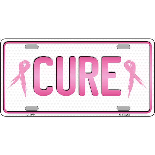 Cure Metal License Plate Sign