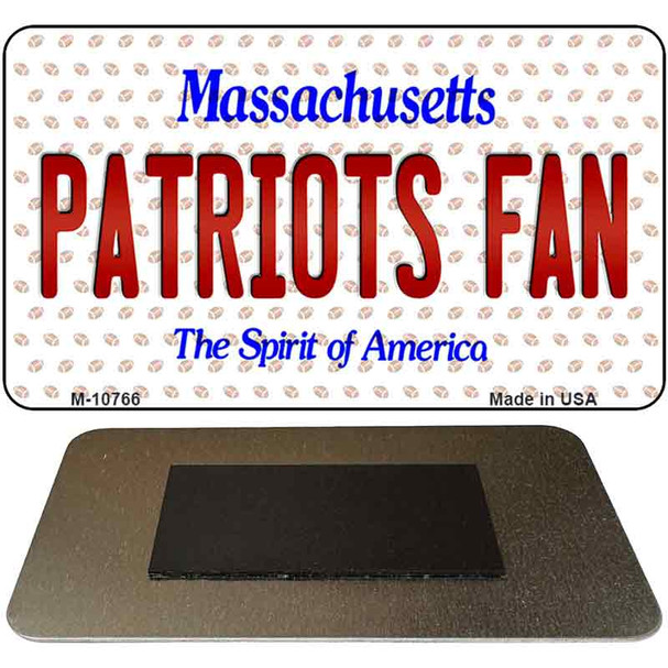 Patriots Fan Massachusetts Novelty Metal Magnet M-10766