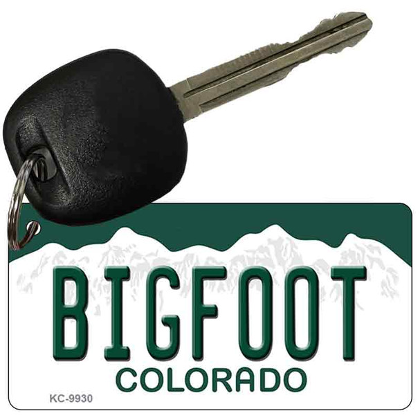 Bigfoot Colorado Metal Novelty Aluminum Key Chain KC-9930