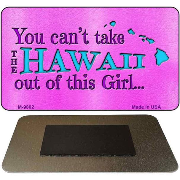 Hawaii Girl Novelty Metal Magnet M-9802
