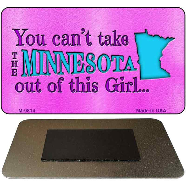 Minnesota Girl Novelty Metal Magnet M-9814