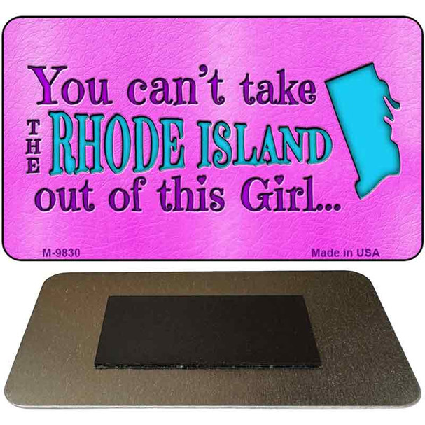Rhode Island Girl Novelty Metal Magnet M-9830