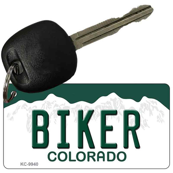 Biker Colorado Metal Novelty Aluminum Key Chain KC-9940