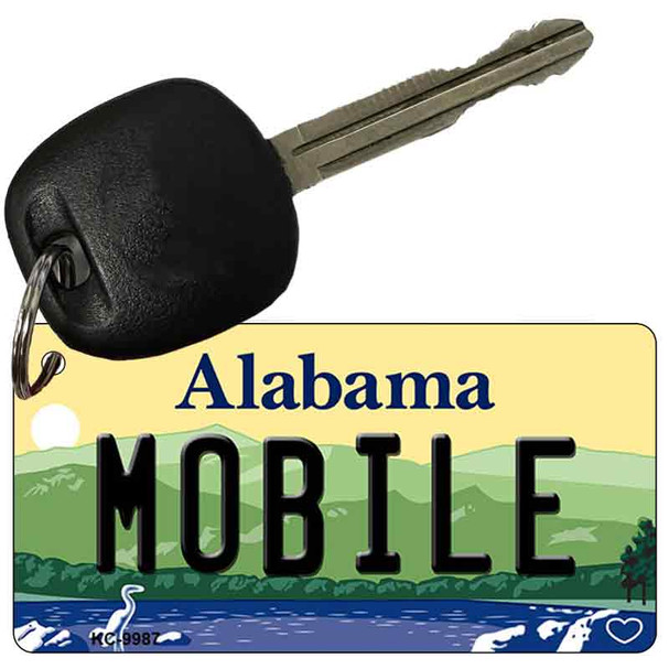 Mobile Alabama Metal Novelty Aluminum Key Chain KC-9987