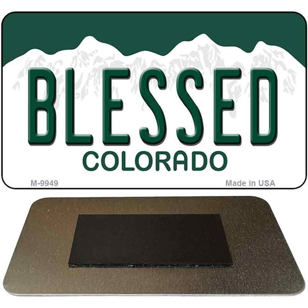 Blessed Colorado State Metal Magnet Novelty M-9949