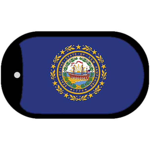 New Hampshire State Flag Metal Novelty Dog Tag Necklace DT-3592
