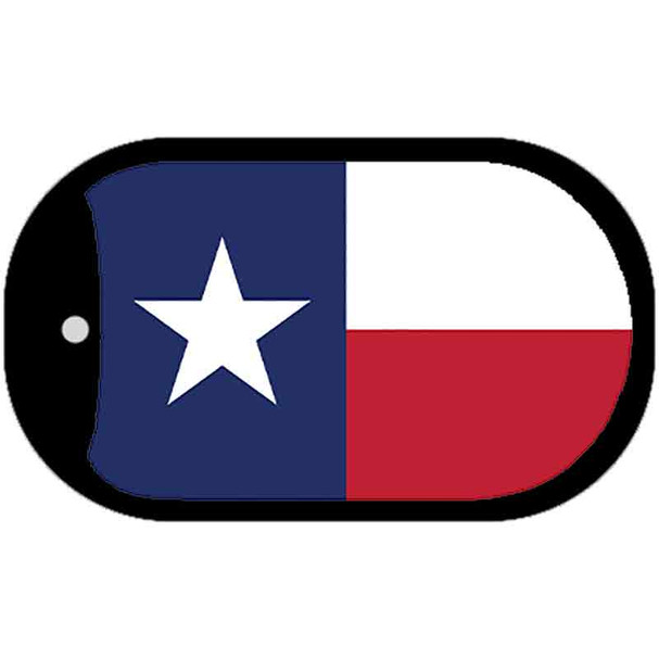 Texas State Flag Metal Novelty Dog Tag Necklace DT-3602
