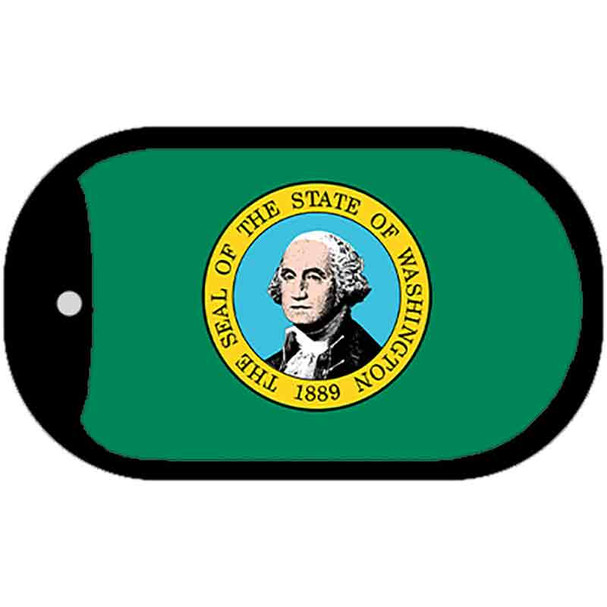 Washington State Flag Metal Novelty Dog Tag Necklace DT-3606