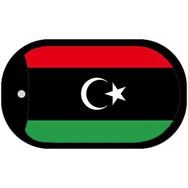 Libya Flag Metal Novelty Dog Tag Necklace DT-4079