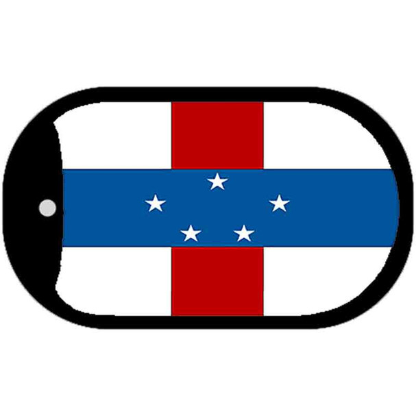 Netherlands-Antilles Flag Metal Novelty Dog Tag Necklace DT-4109