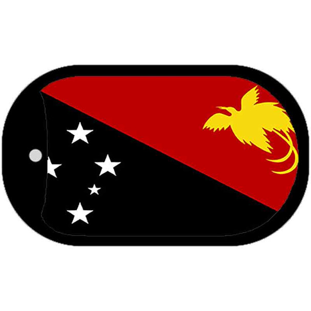 Papua New Guinea Flag Metal Novelty Dog Tag Necklace DT-4124
