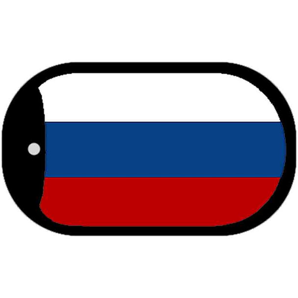 Russia Flag Metal Novelty Dog Tag Necklace DT-4130