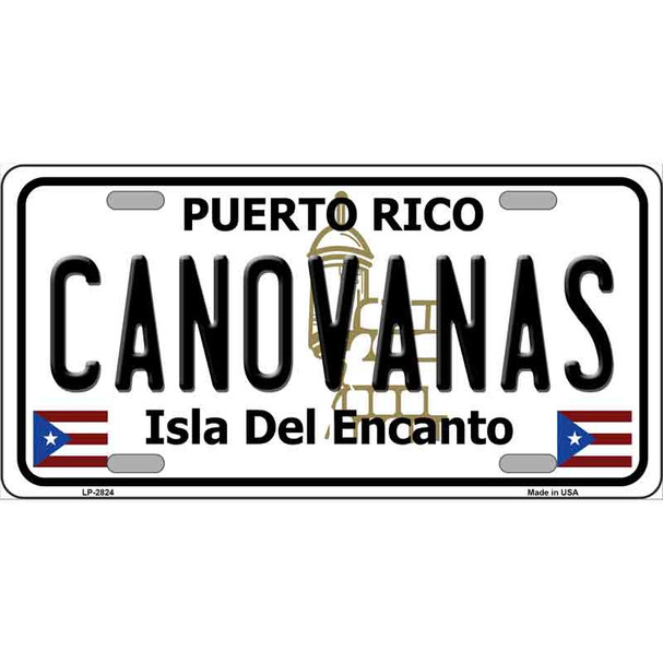 Canovanas Puerto Rico Metal Novelty License Plate