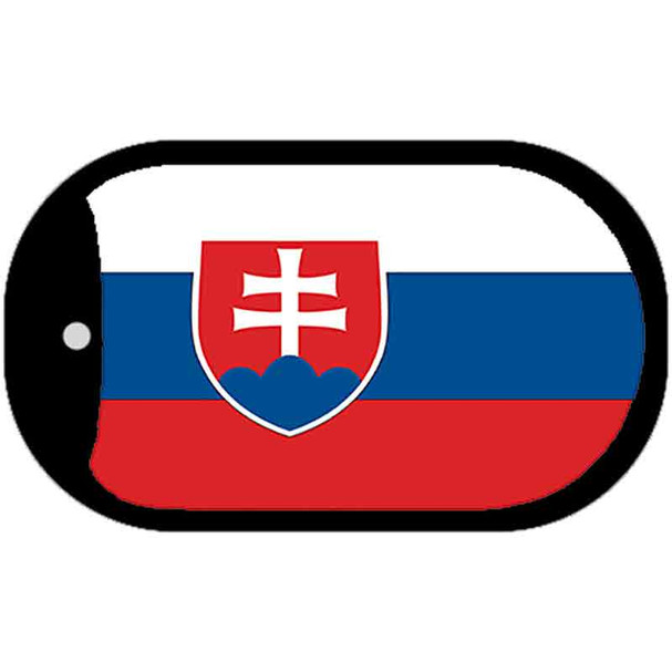 Slovakia Flag Metal Novelty Dog Tag Necklace DT-4141