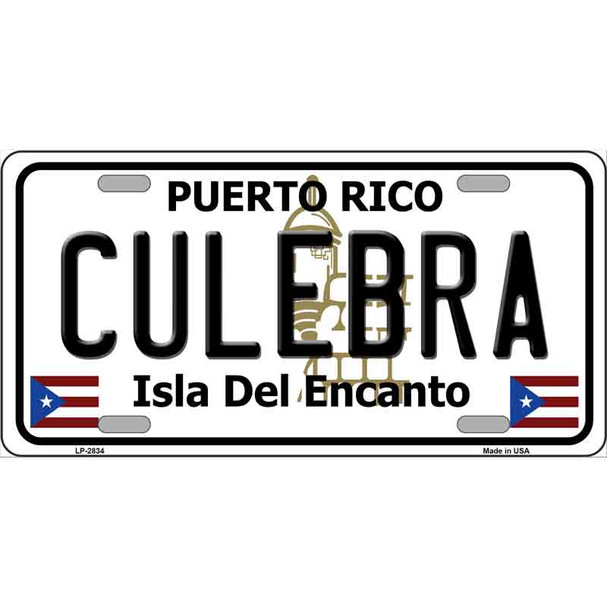 Culebra Puerto Rico Metal Novelty License Plate