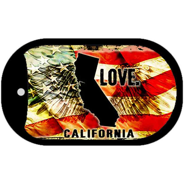 California Love Metal Novelty Dog Tag Necklace DT-8591