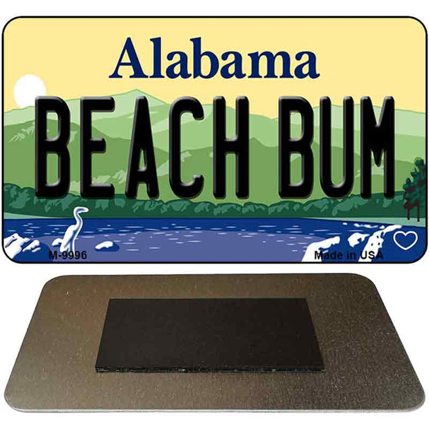 Beach Bum Alabama State Magnet Novelty M-9996