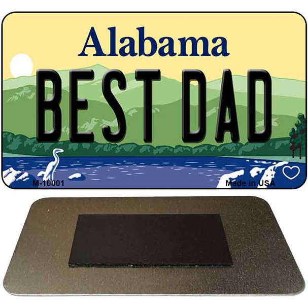Best Dad Alabama State Magnet Novelty M-10001