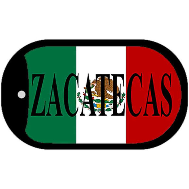 Zacatecas Mexico Flag Metal Novelty Dog Tag Necklace DT-3443