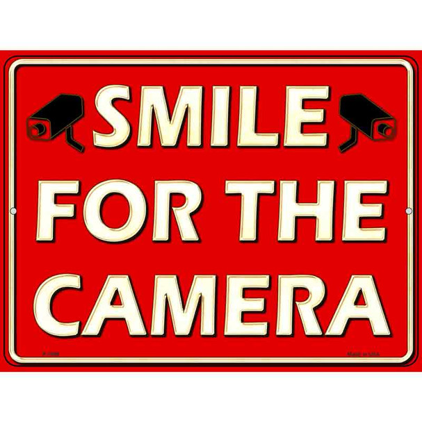 Smile For The Camera Parking Sign Metal Novelty