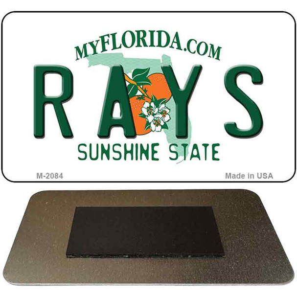 Rays Florida State License Plate Tag Magnet M-2084