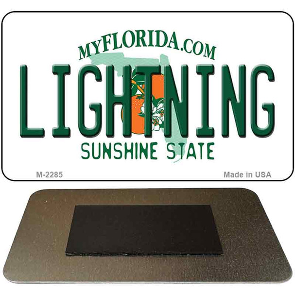 Lightning Florida State License Plate Tag Magnet M-2285