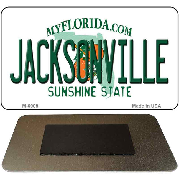 Jacksonville Florida State License Plate Tag Magnet M-6008