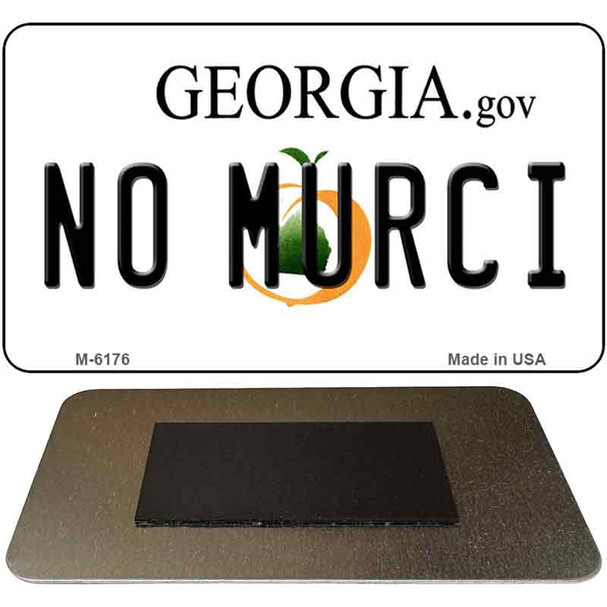 No Murci Georgia State License Plate Tag Novelty Magnet M-6176