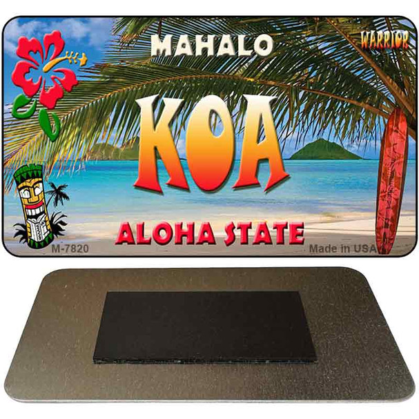 Koa Tiki Novelty Metal Magnet M-7820