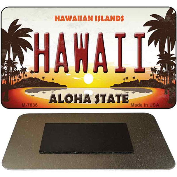 Hawaiian Islands Novelty Metal Magnet M-7836