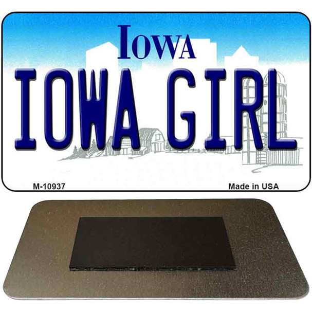 Iowa Girl State License Plate Tag Novelty Magnet M-10937