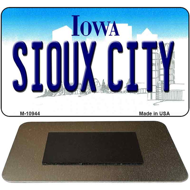 Sioux City Iowa State License Plate Tag Novelty Magnet M-10944