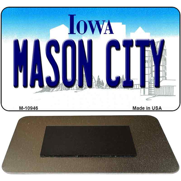 Mason City Iowa State License Plate Tag Novelty Magnet M-10946