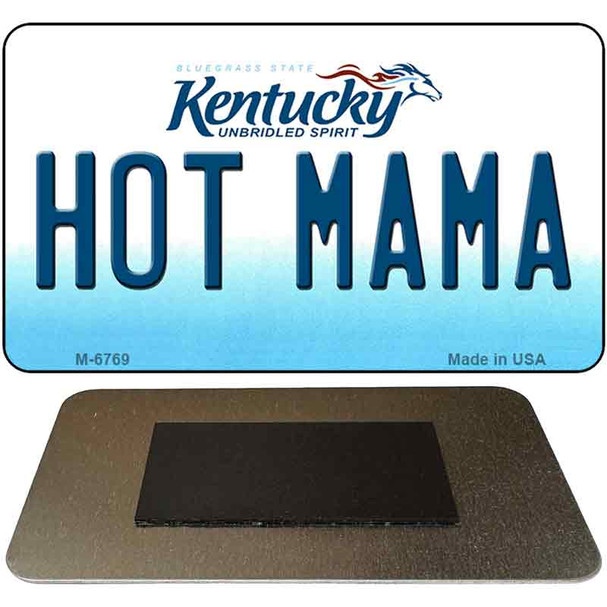 Hot Mama Kentucky State License Plate Tag Novelty Magnet M-6769