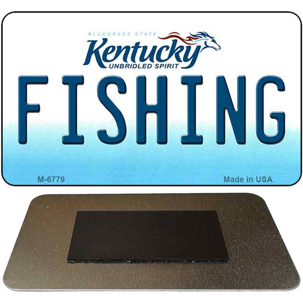 Fishing Kentucky State License Plate Tag Novelty Magnet M-6779