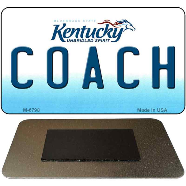 Coach Kentucky State License Plate Tag Novelty Magnet M-6798