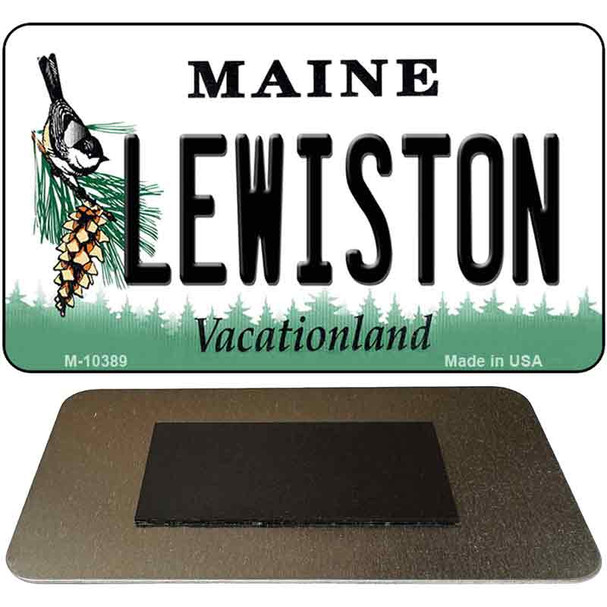 Lewiston Maine State License Plate Tag Magnet M-10389