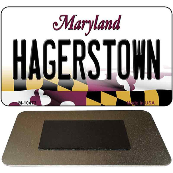 Hagerstown Maryland State License Plate Tag Magnet M-10473